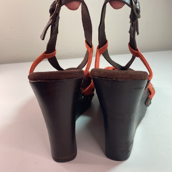 Seychelles Rock the Boat Orange Wedge Sandals - Picture 5 of 9